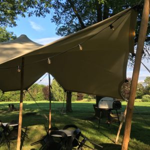 huur bolletjesverlichting transparant (per meter)