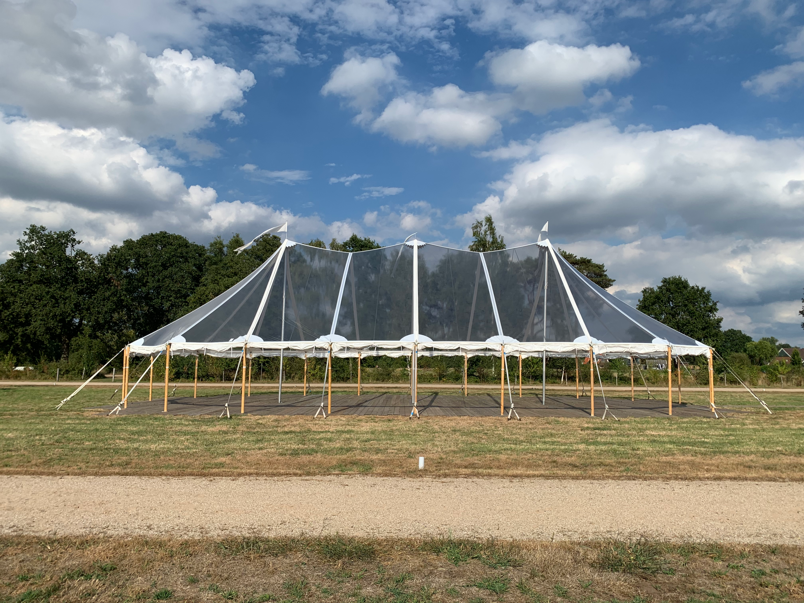 huur ivory tent transparant 14x14m huur ivory tent transparant 14x14m