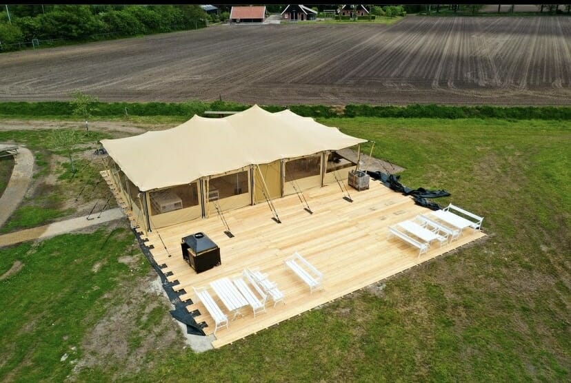 tentenwerk stretchtent verkoop zijwanden en nieuwe vloer
